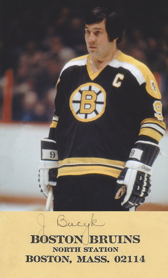 December 26, 1976 John Bucyk's 545th career goal moved him past Maurice Richard on the all-time goal list, in the Bruins' 6-3 win over the Cleveland Barons, in Boston Garden. Bucyk's 545 goals put him #4 in NHL history (behind Howe, Hull, and Esposito).