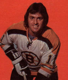 in his first full season with Boston he scored 28 goals and 56 pts. During the 1972-73 season Mike started very well, scoring 21 goals in his first 33 games, but then a bizarre accident happened in a St. Louis hotel.