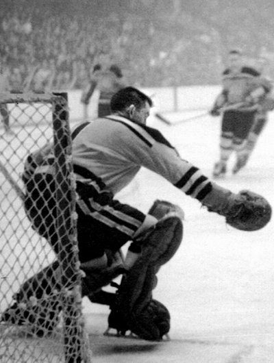 1958 Boston goalie Don Simmons recorded his 10th career shutout to lead the Bruins to a 2-0 win against the visiting Toronto Maple Leafs. Bruins scored their two goals within a span of :39 in the second period. 
